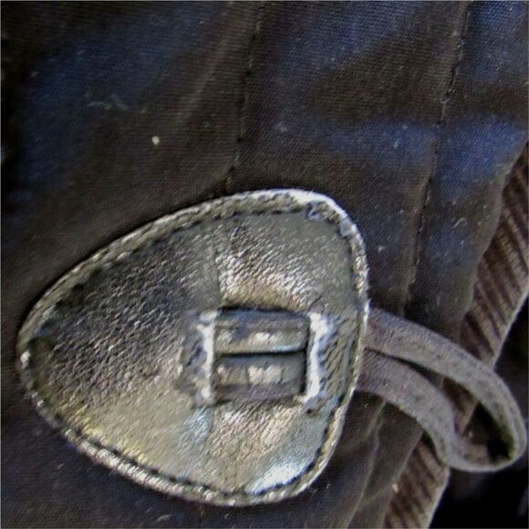 Womens Winter Coat 80's Stlye Hooded Toggle Buttons Black Esprit Black Lined - Picture 8 of 9